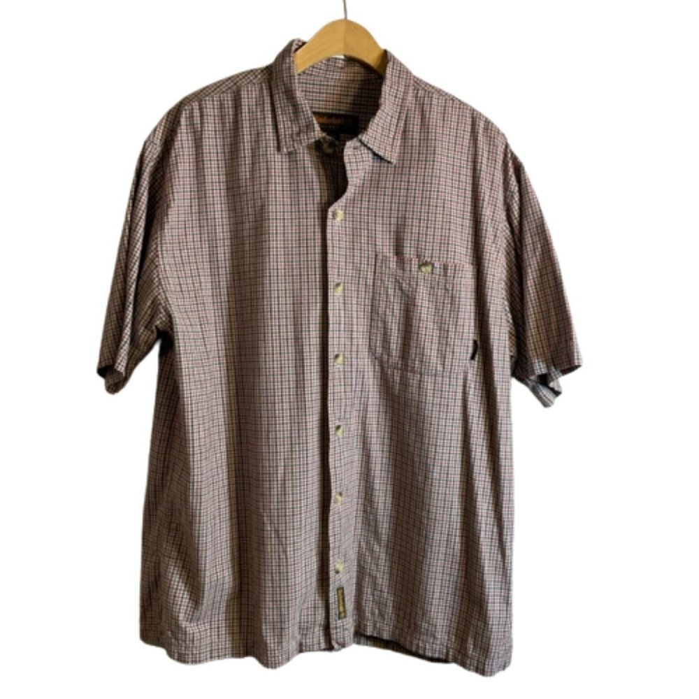 Men's Timberland Plaid Button Down Size Medium